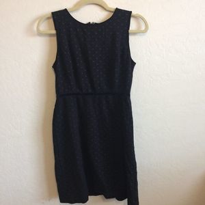 Talbots Black Polka Dot Sleeveless Petite Dress S